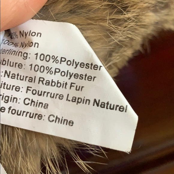 Aviator hat. Warm and fashionable. Rabbit fur - Picture 6 of 8